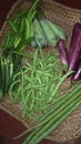 village food in sri lankan on coconut mat leaves