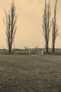 Village football or soccer playground