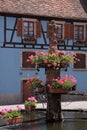 Village fountain Royalty Free Stock Photo