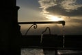 Village fountain at sunset in The Luberon, South eastern France.