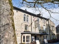 The village of Grassington in the Yorkshire Dales and Linton Falls