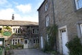 The village of Grassington in the Yorkshire Dales and Linton Falls