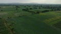 Village Green Farm Land Drone shot