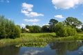 Village green and ponds at Frampton on Severn, Gloucestershire, UK