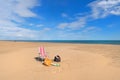 Gruissan plage in France Royalty Free Stock Photo