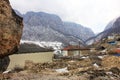 The village of Gyzdakhnya. Azerbaijan. Small village in the mountains