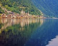 Village Hallstatt with lake , Austria