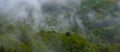 Village hidden between mists and forest in the Sierra de Aralar Royalty Free Stock Photo