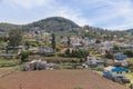 Village in a hill at Nilgiri forest Ooty. Landscape of Ooty Tamil nadu India Royalty Free Stock Photo