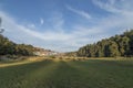 Village in a hill at Nilgiri forest Ooty. Landscape of Ooty Tamil nadu India Royalty Free Stock Photo