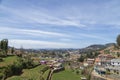 Village in a hill at Nilgiri forest Ooty. Landscape of Ooty Tamil nadu India Royalty Free Stock Photo