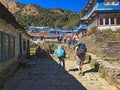 Village in Himalayas Mountains Annapurna trek