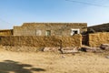 Village house in Khari, Thar Desert in Rajasthan, India Royalty Free Stock Photo