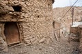 Village houses with brick walls and narrow rural roads