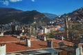 Village houses on mountain slopes. Uludag, Bursa Royalty Free Stock Photo