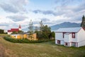 Village of Hrisey in Eyjafjordur in Iceland