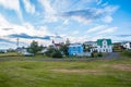 Village of Hrisey in Eyjafjordur in Iceland