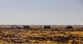 Village huts in Dide Galgalu desert., Ken Royalty Free Stock Photo