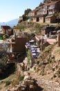 Village on Isla del Sol, Lake Titicaca, Bolivia Royalty Free Stock Photo