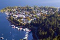 Village of Kaslo on Kootenay Lake Royalty Free Stock Photo