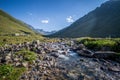 Village of Kavrun plateau or tableland in Kackar Mountains