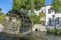 Village of L`Isle sur la Sorgue in Provence, France