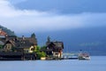 Village on lake, Austria Royalty Free Stock Photo