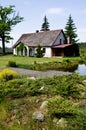 Pastoral rural house in northern Poland Royalty Free Stock Photo