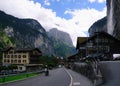 Village of Lauterbrunnen in Lauterbrunnen Valley in Switzerland Royalty Free Stock Photo