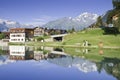 The village of Le Praz, close to the Vanoise NP Royalty Free Stock Photo