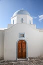 Greek Orthodox church in Lefkes in Paros, Greece Royalty Free Stock Photo