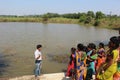 Village level fish farming training of tribal women of self help group shg of odisha by fishery officer