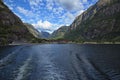Village Lysebotn on the end of Lysefjord in Norway Royalty Free Stock Photo