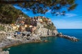 Village of Manarola, Cinque Terre, Italy Royalty Free Stock Photo