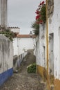 Village, medieval town, Obidos in Portugal. Royalty Free Stock Photo