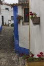 Village, medieval town, Obidos in Portugal. Royalty Free Stock Photo