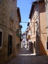 Village mediterranean street travel holiday Royalty Free Stock Photo