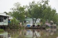 Village at Mekong River, Vietnam Royalty Free Stock Photo