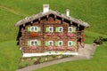 Village of Mittelberg ,Kleinwalsertal,Vorarlberg,Austria Royalty Free Stock Photo