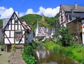 Monreal Romantic Medieval Village along the Elz River, Eifel Mountains, Rhineland-Palatinate, Germany Royalty Free Stock Photo