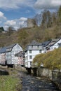 Village of Monschau,River Rur,the Eifel,Germany