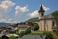 The village of Montagny, located above the commune Bozel, Northern French Alps