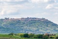 Village of Montalcino on a hill