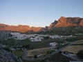 The village of Montejaque at sunrise