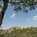 Village of Montemaggiore in the Balagne region of Corsica Royalty Free Stock Photo