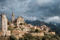 Village of Montemaggiore in Corsica Royalty Free Stock Photo