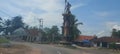 Village monument in Lampung, Sumatra, Indonesia