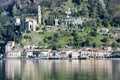 The village of Morcote on lake Lugano Royalty Free Stock Photo