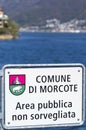 The village of Morcote in Ticino at the Lake Lugano in Switzerland Royalty Free Stock Photo