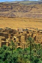 Village among Moroccan hills Royalty Free Stock Photo